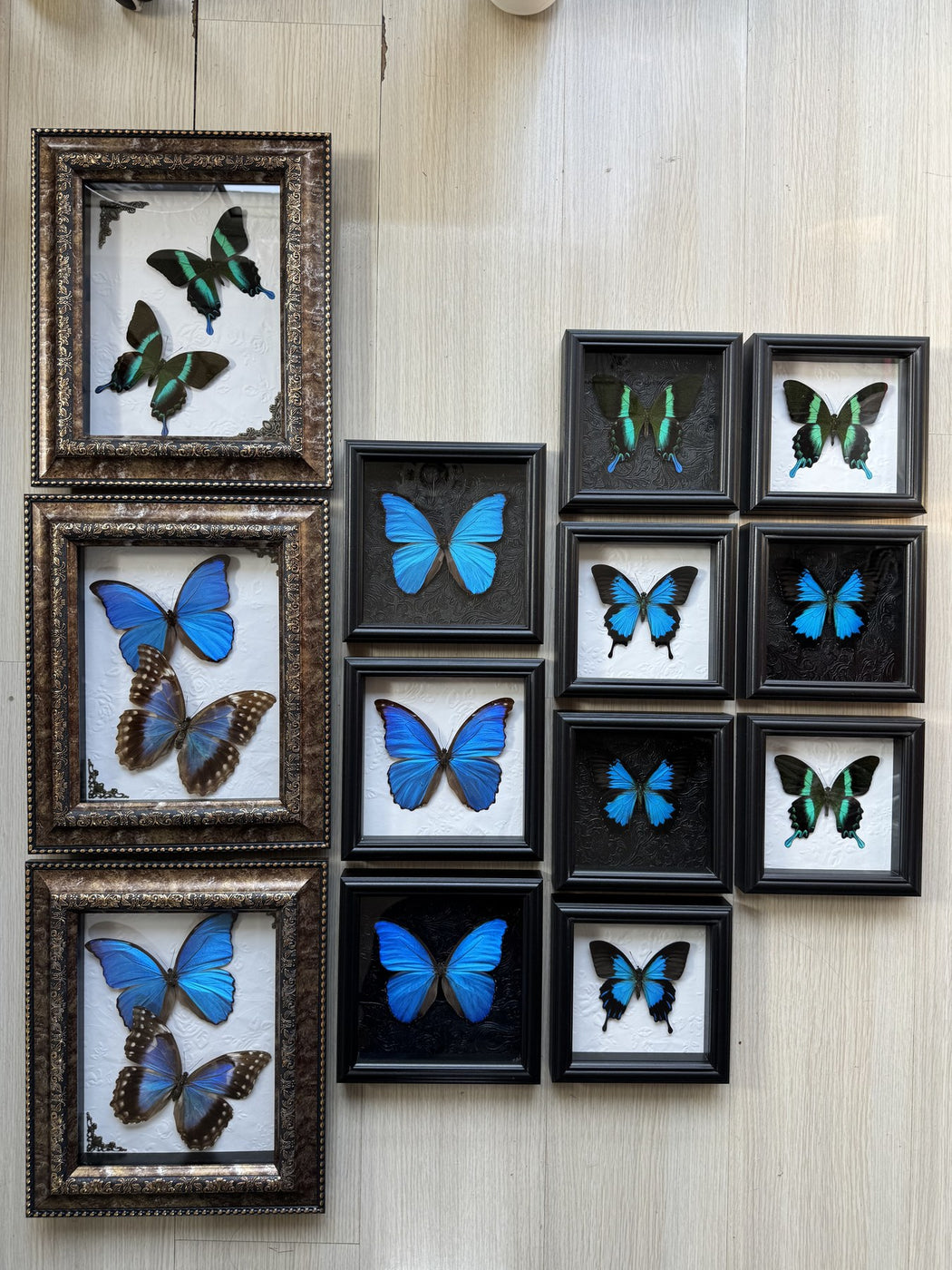 Azurite & Umber Cabinet Pair